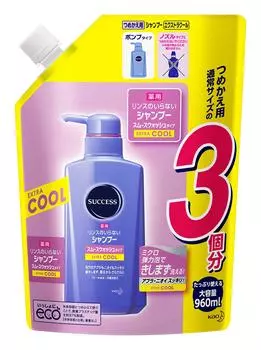 Success Medicated Shampoo Smooth Wash Refill [Большая емкость] Смываемый шампунь) [Квазинаркотик]