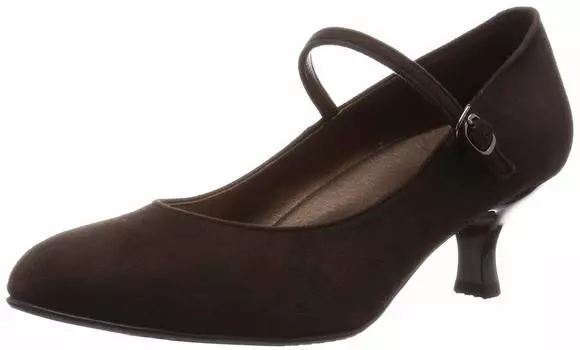 Success Walk WIN260 Brown Round 5cm E Sheepskin Suitable for Rain or Size 23cm E Women s Pumps, Toe, Heel, Heel, (Suede), Shine,