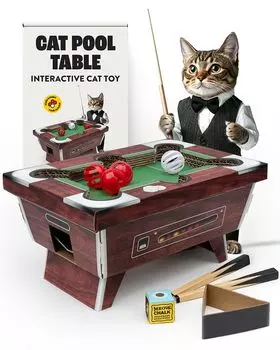 Suck UK Cat Ball W25 x D5 x Toy, Billiards, H35.3cm