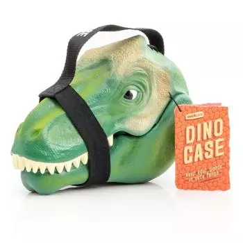 SUCK UK Dinosaur Trinket Box with x x Handle, W16.5 D12.5 H23.5cm зелёный