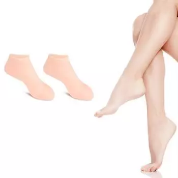 Sucoco силиконовые увлажняющие носки для ухода за ногами, телесного цвета, 1 шт., 2 шт.