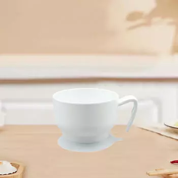 Миска на присоске обеденная съемная моющаяся с ручкой миски для кормления супом для пожилых людей жёлтый