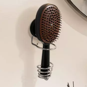 Suction Cup Electric Holder Hanger Stainless Steel Storage Rack Comb Sturdy Bathroom Shower Single Holder