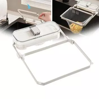 Фильтр для раковины с присоской, кухонная сливная полка, многоцелевая металлическая водонепроницаемая корзина для сушки, не подверженная ржавчине чёрный