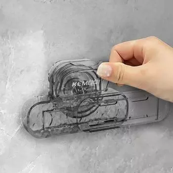 Suction Cup Socket Holder Non Perforated Plug-in Type Wire Board Moisture-proof and Load-bearing Multifunctional Storage Rack серый