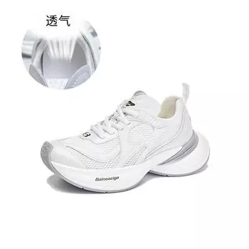Suction film bottom dad shoes women s 2025 summer new women s thick-soled breathable mesh sports shoes casual versatile women s shoes 35
