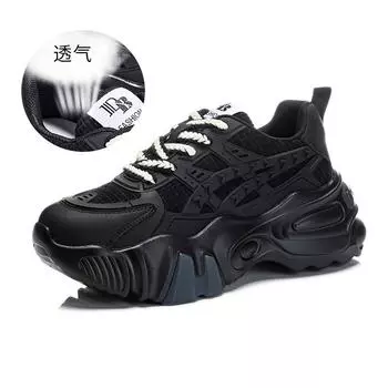 Suction film sole leather dad shoes women s 2025 spring new women s shoes children s versatile platform running sneakers women 35