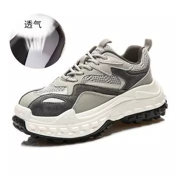 Suction film sole leather women s shoes 2025 spring new versatile platform sneakers women s casual high-value dad shoes women 35