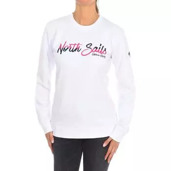 Sudadera de manga larga y cuello redondo 9024250 para Mujer L белый