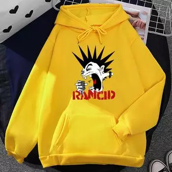 Sudaderas Hombre Rancid Hoodies Fashion Heavy Mental Printing Sweatshirts Casual Men Long Sleeve Pullovers Printing S