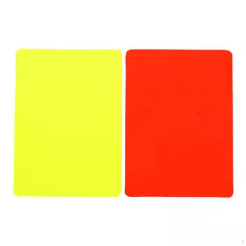 Судейский комплект с красными и желтыми карточками на игровой день Card Only