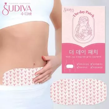 Sudiva Menstrual Pain Relief присоединяемый компрессорный согревающий пластырь, 1 упаковка, 10 упаковок