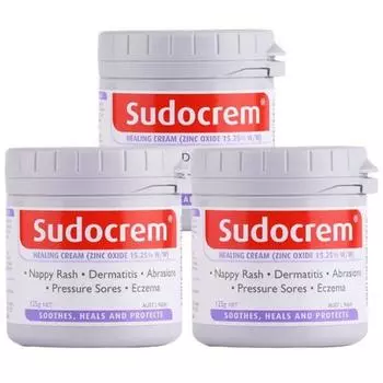 [Sudo Cream] Крем под подгузник лечебный 125гX3, 125г, 3 шт.