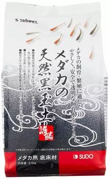 Sudo medaka натуральный черный комковый грунт 2.5lg чёрный