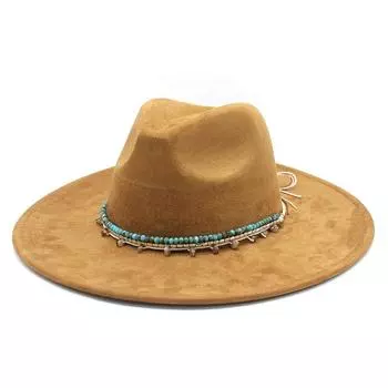 Suede Felt Hat Retro British Style Men S Jazz Hat European And American Hot Autumn And Winter Hat M56-59cm