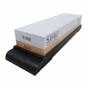 SUEHIRO whetstone with stand Stainless steel Dual use Rough Medium Double-sided #240 #1000 No. 1800-S