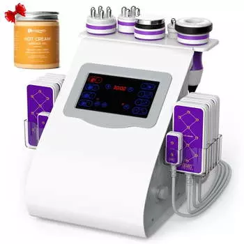 Suerbeaty 6 in 1 Body Sculpting Cellulite Massage Machine with 5 Heads, 8 Paddles for Home, Salon/Spa Use