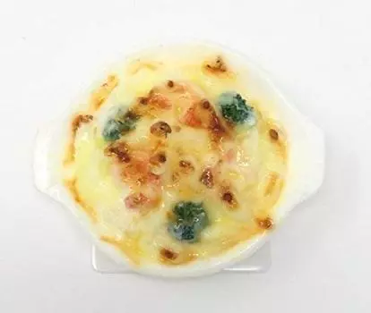 Suetake Sample Food Sample Deco Наклейка с креветками и гратеном 57 мм (Деко Гурме) приблизительно. д-13040