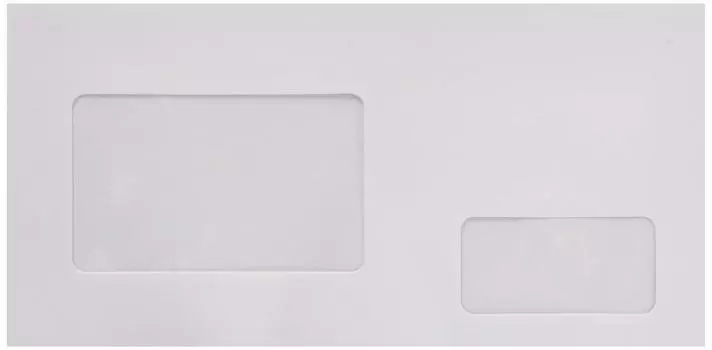 Sugako Kogyo Envelopes with two 100 sheets shi877 windows, white,