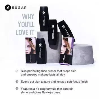 SUGAR Cosmetices 3 in 1 Kit | Includes Face Palette - 01 Subtle Summit -12.5 gm, Base Of Glory Pore Minimizing Primer - 30 ml - 0.25 gm
