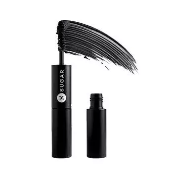 SUGAR Cosmetics - Double Date - Extreme Volume Mascara - 01 Blackjack (Black Mascara)- Ultra-Thick Mascara for Dramatic Eyelashes