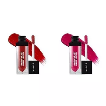 SUGAR Cosmetics - Liquid Lipstick - 52 Modern Auburn (Flamenco Red) - 4.5 ml - Ultra Matte & SUGAR Cosmetics - 4.5 ml - Ultra Matte Liquid Lipstick