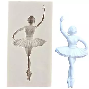 Sugarcraft Dancer Инструменты для украшения торта Бордюр для торта Силиконовая форма Форма для помадки Конфеты Шоколадная форма для мастики Формы для эпоксидной смолы