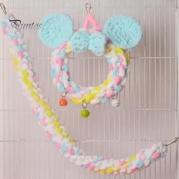 Suger Glider, альпинистская веревка, игрушка-качели, развивающая силу конечностей, координацию, баланс, подвесная плетеная веревка с крючком, тренировочная клетка, декоративный аксессуар для разноцветный