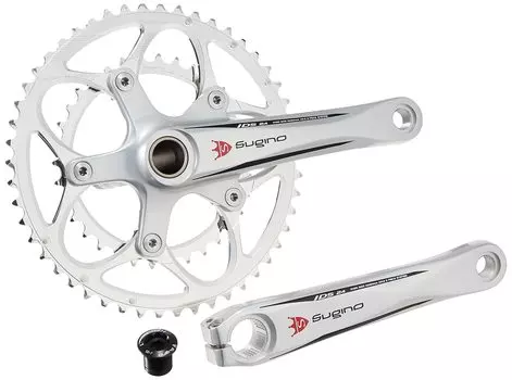 Sugino CLASSIC 46x30 170 мм SILVER All Silver CLASSIC Logo Совместимость с OX2-901D Shimano11s/10s