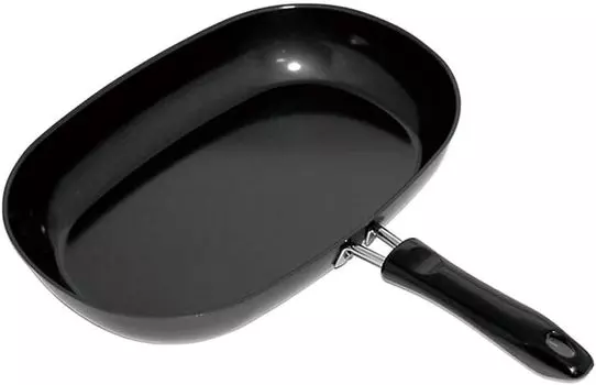 Sugiyama Metal Frying Made in Высота 21 x Ширина Чугунная сковорода, овальная, Япония, 31 см, совместима с IH/Gas, KS-2889