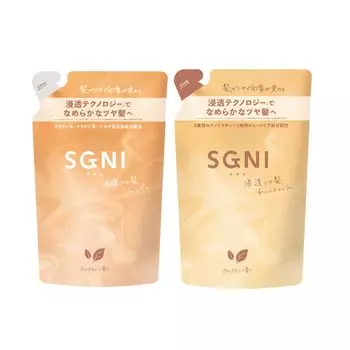 Suguni SGNI Penetrating Shiny Hair Shampoo Treatment Refill Set (набор из 340 мл каждого шампуня) [на основе аминокислот, пептидов, кератина]