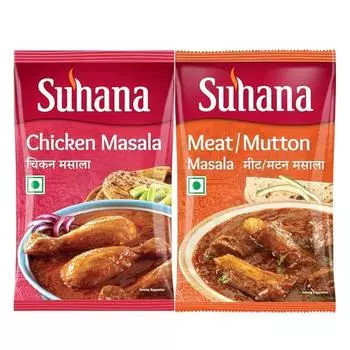 Suhana Chicken Masala 200g pouch & Mutton Masala 200g pouch Combo Of 2