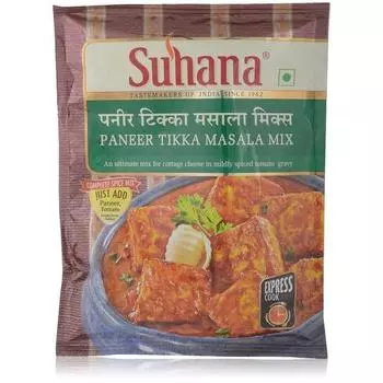 Сухана легко готовить Панир Тикка Масала - Полная смесь специй (200 г, 50 г X 4 пакета), Порошок Масала
