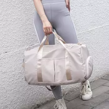 Сухая и влажная разделительная сумка для упражнений для фитнеса, мужская и женская дорожная сумка, сумка для йоги, большая вместимость синий