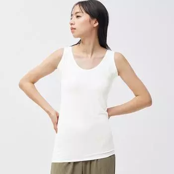 Топ-майка Gu By Uniqlo в стиле Dry Tank с функцией впитывания пота 01 OFF WHITE/XS