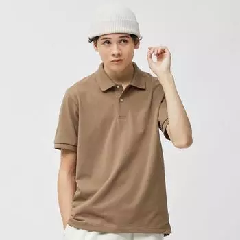 Сухая рубашка-поло GU by Uniqlo с короткими рукавами