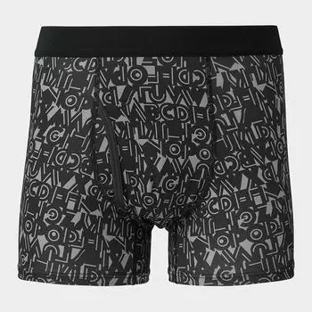 Сухие боксеры в стиле GU by Uniqlo с алфавитом