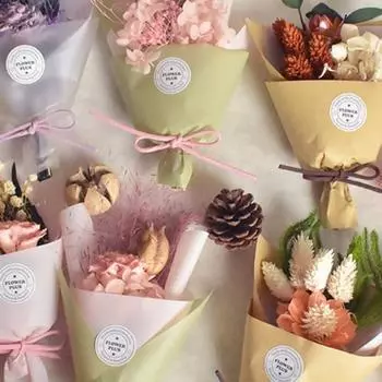 Сухие прессованные цветы, натуральные, прочные, изысканные, красивые миниатюрные сушеные пучки на День святого Валентина 3