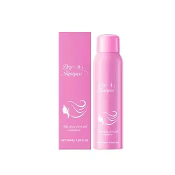 Сухие шампуни для волос Tousy Spray To Oil Powder Lazy Fast Tousy Lasting Bangs Несмываемый спрей для освежения и контроля жирности 100 мл One Size розовый