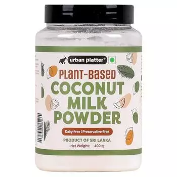 Сухое кокосовое молоко Urban Platter, 400 г (На растительной основе, Без консервантов, Простота использования, Без молочных продуктов, Источник белка ))