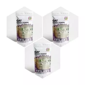 Сухое овсяное молоко EATERY HARVEST от Saipro 600 г (200 г*3 упаковки) Получается ~ 7,5 литра овсяного молока Экстракт овса в порошке | 100% растительный экстракт овса в порошке