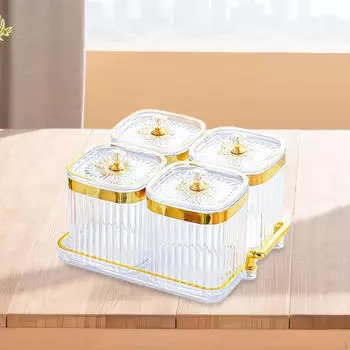 Сухофруктовая тарелка декоративная пылезащитная скандинавская герметичная емкость для хранения вещей в гостиной чистый