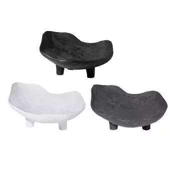 Сухофруктовая тарелка для вечеринки, креативный поднос из смолы для фруктов, миска для закусок, фрукты белый