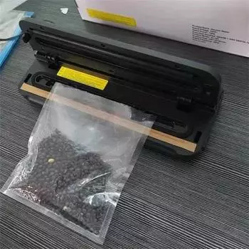 Сухой и влажный порошок для консервирования пищевых продуктов, бытовая небольшая вакуумная упаковочная машина, компрессионная упаковочная машина с 10/шт пакетами US Plug чёрный