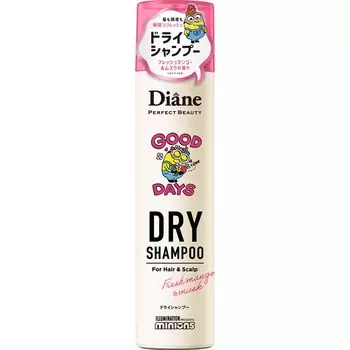 Сухой шампунь Diane Minion Аромат свежего манго и мускуса Perfect Beauty 95г (Безводный шампунь) & розовый