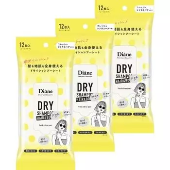 Сухой шампунь Diane с ароматом свежего цитрусового масла, 12 листов +BODY Plus Body Diane Perfect Beauty (x 3)