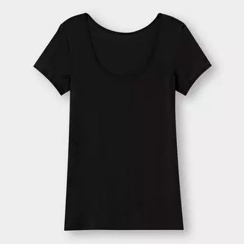 Сухой U-образный вырез в стиле GU с коротким рукавом и поглотителем пота