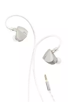 Suigetsu Ame Moondrop Kadenz Canal Earphones Wired Replaceable Recable Balanced Cable Single Dynamic Diamond Coated Diaphragm 2Pin Connector USB-C серебряный