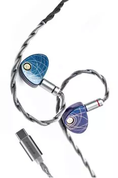 Suigetsu Ame Moondrop Star Light Star Light Наушники HiFi Проводные Сменные Сбалансированные Кабельные Сплавные Купольные Двойные Магнитные Драйверы Латунные Позолоченные