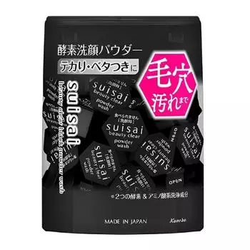 Suisai Beauty Clear Powder Wash 3 типа, выберите 1 (оригинальное черное золото 32P), 0,4 г, 32 шт.
